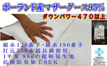 羽毛布団&nbsp;セミダブル&nbsp;羽毛掛け布団&nbsp;ポーランド産マザーグース95&nbsp;羽毛ふとん&nbsp;羽毛掛けふとん&nbsp;120番手&nbsp;ダウンパワー470&nbsp;&nbsp;本掛け羽毛布団&nbsp;本掛羽毛掛け布団&nbsp;寝具&nbsp;羽毛布団【BE076】