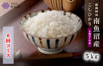 【令和7年産　頒布会】南魚沼産こしひかり（5kg×全6回）契約栽培&nbsp;雪蔵貯蔵米