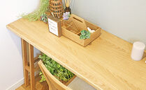 【開梱設置】高野木工&nbsp;プレーンデスク&nbsp;180×55突板セットB&nbsp;ホワイトオーク【10年保証】