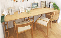 【開梱設置】高野木工&nbsp;プレーンデスク&nbsp;180×55突板セットB&nbsp;ホワイトオーク【10年保証】