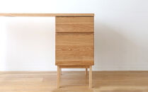 【開梱設置】高野木工&nbsp;プレーンデスク&nbsp;180×55突板セットB&nbsp;ホワイトオーク【10年保証】