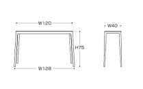 【開梱設置】高野木工 モル 120×40コンソールテーブル ホワイトオーク【10年保証】