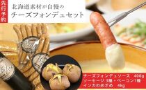 【先行予約】北海道素材が自慢のチーズフォンデュセット