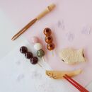 イホシロ窯　手作り　和菓子箸置き５種類【ポイント交換専用】