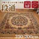 絨毯 ラグマット 3畳 長方形 250cm×200cm洗える 厚手 カーペット ホットカーペットカバー こたつ 暖か 冬 おしゃれ 高級 金華山織 キャニオン ベージュ 三和シール工業株式会社【ポイント交換専用】