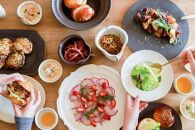 信楽焼　鉄散だ円リム皿（大）