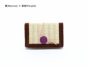 inoca  CASE　CARD【栗×紫紺】