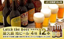 【定期便12ヶ月】屋久島・地ビール Catch the Beerおまかせビール4種12本セット