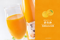 温州みかん使用100％ストレート果汁 きわみ みかんジュース 500ml×5本セット【和歌山グルメ市場】