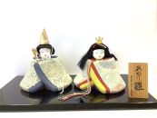塩沢織木目込人形 （雛人形） あかり雛Ｂ（淡色系）