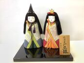 塩沢織木目込人形 （雛人形） ほほえみ立雛Ｂ（淡色系）