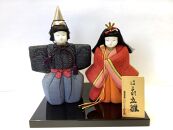 塩沢織木目込人形 （雛人形） ほまれ立雛Ａ（濃色系）