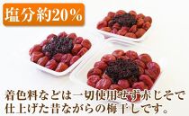 紀州南高梅　昔ながらの赤じそ梅1.5kg（500ｇ×3パック）、塩分約20％【和歌山県産/紀州南高梅】