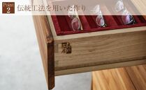 大川組子を取り入れたオーダーメイド家具　男の趣味箱