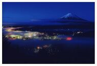 (全倍版)富士山写真大賞 額装写真「黎明　新道峠より」(額装サイズ約780×1050mm)