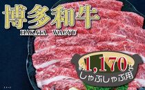 福岡の豊かな自然で育った　博多和牛しゃぶしゃぶ用　約1,170g