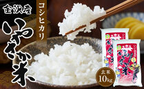 令和7年産 新米 金沢いやさか米 コシヒカリ（玄米）5kg×2  金沢市 加賀百万石 コシヒカリ 玄米 北陸産米 自然栽培 石川県産米 新米 令和米 食味良好 人気 おすすめ 白米 玄米 和食 米農家 ごはん お取り寄せ 通販 送料無料 ふるさと納税