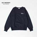 《0》【KEYMEMORY】裏起毛トレーナー NAVY