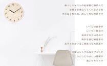 【旭川クラフト】木製壁掛け時計 ボードクロック メープル / ササキ工芸_01494