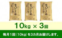 【9月20日より価格改定予定】☆全3回定期便☆ 岩手ふるさと米 10kg×3ヶ月 一等米ひとめぼれ 令和6年産  東北有数のお米の産地 岩手県奥州市産 おこめ ごはん ブランド米 精米 白米