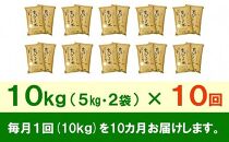 【9月20日より価格改定予定】☆全10回定期便☆ 岩手ふるさと米 10kg(5kg×2)×10ヶ月 一等米ひとめぼれ 令和6年産  東北有数のお米の産地 岩手県奥州市産 おこめ ごはん ブランド米 精米 白米