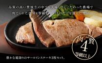 【おおいた和牛】サーロインステーキ3枚（180ｇ×3枚）｜ 肉質4等級以上 こだわりの逸品