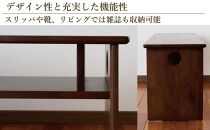 ベンチ 木製 玄関 棚付き 収納 長椅子 憩-いこい- ブラウン色 Sサイズ 大川家具