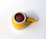 【ギャラリー洛中洛外】鮮やかな黄色に可愛らしいふくろうが描かれた　黄交趾ふくろうマグカップ