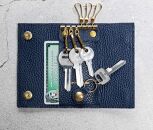 maf&nbsp;pinto&nbsp;(マフ&nbsp;ピント)&nbsp;キーケース&nbsp;ネイビー&nbsp;ADRIA&nbsp;LINE&nbsp;レザー&nbsp;本革&nbsp;日本製