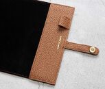 maf&nbsp;pinto&nbsp;(マフ&nbsp;ピント)&nbsp;手帳カバー＆ブックカバー&nbsp;キャラメル&nbsp;ADRIA&nbsp;LINE&nbsp;レザー&nbsp;本革&nbsp;日本製