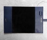 maf&nbsp;pinto&nbsp;(マフ&nbsp;ピント)&nbsp;手帳カバー＆ブックカバー&nbsp;ネイビー&nbsp;ADRIA&nbsp;LINE&nbsp;レザー&nbsp;本革&nbsp;日本製