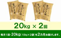 【9月20日より価格改定予定】☆全2回定期便☆ 岩手ふるさと米 20kg(10kg×2)×2ヶ月 一等米ひとめぼれ 令和6年産  東北有数のお米の産地 岩手県奥州市産 おこめ ごはん ブランド米 精米 白米