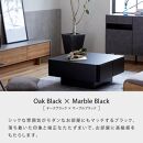 リビングテーブル 80cm MLT-211＜オークブラック＞【モーブル】【大川家具】