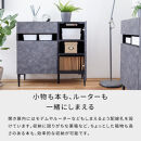 サイドボード&nbsp;90cm&nbsp;リード&nbsp;＜&nbsp;ライトグレー×ホワイト＞【モーブル】【大川家具】