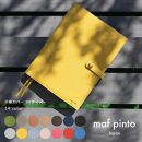 maf pinto (マフ ピント) 手帳カバー B6サイズ ライトイエロー ADRIA LINE レザー 本革 日本製