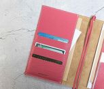 maf pinto (マフ ピント) 手帳カバー B6サイズ ピンク ADRIA LINE レザー 本革 日本製
