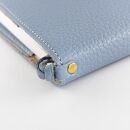maf pinto (マフ ピント) 手帳カバー A5サイズ ライトブルー ADRIA LINE レザー 本革 日本製