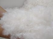 羽毛布団　シングル掛　ホワイトダックダウン90％　たっぷり1.5キログラム使用（アイボリー）