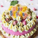 お誕生日のヴィーガンケーキ「Colorful Nature」バースデーケーキ【乳製品不使用】