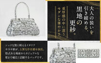 【光映工芸】京都発！特許高蒔絵技法による伝統工芸品 京金彩和装バッグ≪イタリアサラサ柄 黒≫［ 京都 老舗 かばん 高級 人気 おすすめ 金彩友禅 京金彩 金彩加工 和装 フォーマル お取り寄せ 通販 送料無料 ふるさと納税 ］