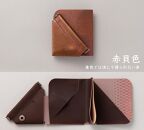 【takenaka kinsai】＼ wallet（バックスラッシュ・ウォレット）[本革・銀箔 ミニマル財布]