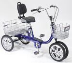 【ブルー】シニアのための安心、安全四輪自転車エアロクークルM2