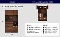 オープンダイニングボード&nbsp;オウル&nbsp;100サイズ／ウォールナット