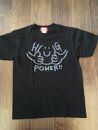 鎌倉ブランドの老舗「KAMAKULAX」の定番オリジナルHUG POWER ! Tシャツ【ブラック】Mサイズ
