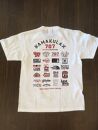 鎌倉ブランドの老舗「KAMAKULAX」の定番オリジナルALL LOGO Ｔシャツ【ホワイト】Sサイズ