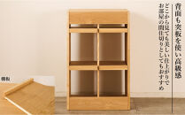 大川家具&nbsp;ファイン&nbsp;60cm&nbsp;ブックシェルフ&nbsp;高さ95cm&nbsp;天然木&nbsp;タモ(ブラックアッシュ)