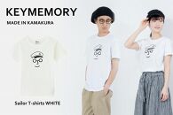 《1》【KEYMEMORY鎌倉】セーラー帽イラストTシャツ WHITE