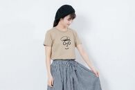 《0》【KEYMEMORY鎌倉】セーラー帽イラストTシャツ BEIGE