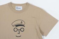 《0》【KEYMEMORY鎌倉】セーラー帽イラストTシャツ BEIGE