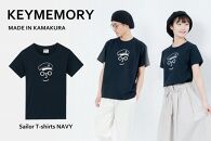 《1》【KEYMEMORY鎌倉】セーラー帽イラストTシャツ NAVY